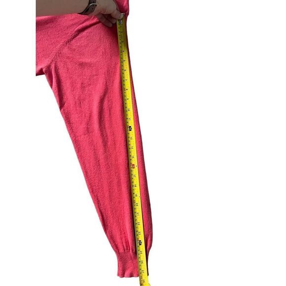 Peter Millar Coral Red V-neck Pullover size L Cotton Cashmere Blend - Picture 9 of 9